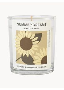 Broste Copenhagen Vela perfumada artesanal de cera de soja Summer Dreams Blanco Ø 7 x Al 8 cm