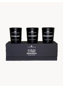 Victor Vaissier Velas perfumadas Heliotrope, La Foret, Ecarlate (3 uds.) Negro An 21 x F 7 cm