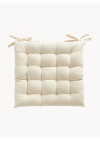 Calma House Cojín de asiento de algodón Gavema Beige An 40 x L 40 cm