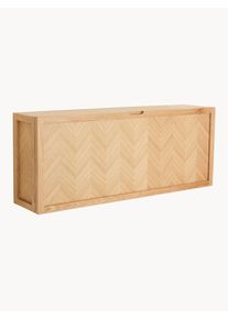 Hübsch Hübsch Zapatero de madera en espiga Herringbone Marrón Madera An 100 x F 40 cm