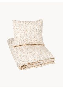 Cam Cam Copenhagen Ropa de cama infantil de satén Augusta Beige Satén, Algodón, Algodón orgánico 140 x 200 cm + 1 cojín 60 x 65 cm