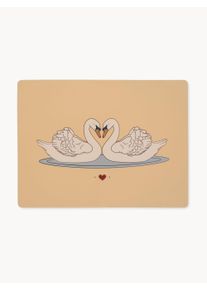Konges Slojd Mata z silikonu Swan Kolorowy, Różowy S 30 x D 40 cm