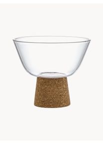 Vialii Design Komplet miseczek do przekąsek Vilagio, 2 elem. Transparentny Pojemność 380 ml