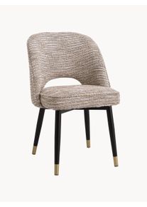 Eichholtz Sillas tapizadas Cliff, 2 uds. Beige, Negro, Dorado An 53 x F 56 cm
