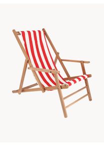 Jan Kurtz Funda para tumbona Maxx Blanco, Rojo An 43 x L 1475 cm