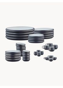 BJÖRN Set de cubiertos The Full Service Gourmet (36 pzas.) Blanco, Negro Ø 28 cm
