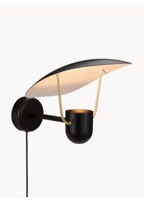 design for the people Lampa ścienna Fabiola Czarny S 24 x G 24 x W 22.4 cm