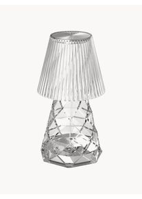 NewGarden Lámpara de mesa pequeña LED Lola, portátil Transparente Ø 11 x Al 20 cm