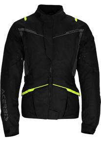 Acerbis X-Travel, tekstiljakke vandt&aelig;t , farve: Sort/M&oslash;rkegr&aring;/Neongul , st&oslash;rrelse: XXL