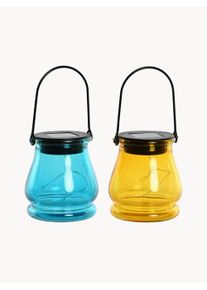 Detall Item Lámparas de mesa solares para exterior External, 4 uds. Azul, Amarillo An 9 x Al 10 cm