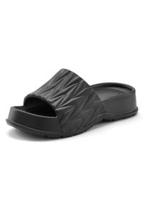 French Connection Dames Slippers in zwart ,maat 40, Witt, 100% Kunststof