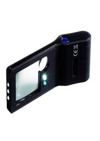 Taschenlupe 6 in 1, inkl. LED-Mikroskop (15-fach), mit Beleuchtung