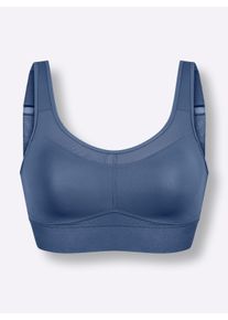 wäschepur Dames Comfort-bh zonder beugel in rookblauw ,maat 115C, Witt, 82% Polyamide, 18% Elastan