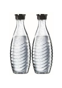 SodaStream Twinpack DER Glaskaraffe , Schwarz , Glas , 0,7 l,700 ml , 20.5x10.50x27 cm , Geschirr, Wasseraufbereitung, Wassersprudler