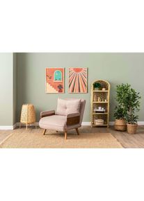 Scandinavia Concept Slaapbank "Cosmo Single" beige - (B)77 x (H)82 x