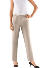 Dames Comfortjeans met comfortband rondom steengrijs Maat 42