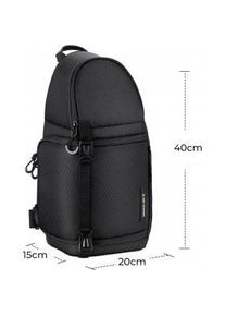 K&F Concept Beta Messenger 10 l Fotorucksack - schwarz (Fototrolley, 10 l), Kameratasche, Schwarz