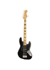 Squier Classic Vibe 70s Jazz Bass V Black (E-Bass, Kunststoff, Aluminium, Polyurethan, Pappel, Ahorn), Gitarre, Schwarz