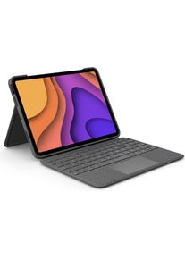 Logitech Folio Touch (DE, iPad Air 2020 (4. Gen), iPad Air 2022 (5. Gen)), Tablet Tastatur, Grau