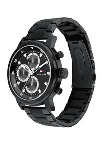 Tommy Hilfiger Montre à affichage analogique 'Rocky' Homme noir taille One Size