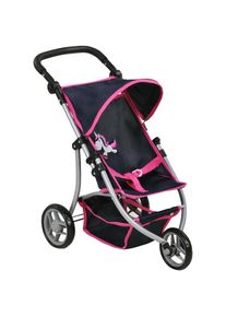 KNORRTOYS , Puppenbuggy »Lio - UMA. Das Einhorn - blau« , UMA. Das Einhorn/Blau