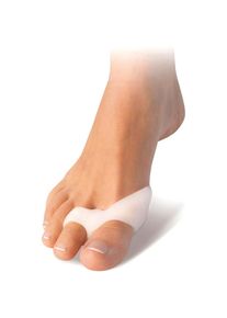 Fußgut Fußgut , Fußpolster »Gel-Duo-Ring, Gelpolster, Ballenpolster« Druckentlastung Ballen, Zehentrenner, Zehenfixierung , weiß