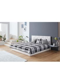 Westfalia Schlafkomfort , Tagesdecke , anthrazit/grau/weiß/schwarz , B/L: 255 cm x 225 cm