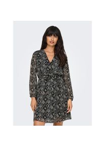 Only , Druckkleid »ONLCERA 3/4 SHORT DRESS WVN NOOS«, Sommerkleid , Black AOP:SHANA GRAFIC , N-Gr , XL -N-Gr , XL , 3/4-Ärmel und elastischer...