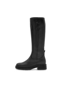 Gabor , Stiefel, Blockabsatz, Langschaftstiefel, Reißverschlussstiefel mit Ziernähten , schwarz , 38 , 38 , Sportlicher Stiefel mit...