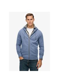 Superdry, Herren, Kapuzensweatjacke &raquo;ESSENTIAL LOGO ZIP HOODIE HB&laquo;, Jeans Blue Marl, XL, Jeans Blue Marl, Hoodie mit Zipper von Superdry