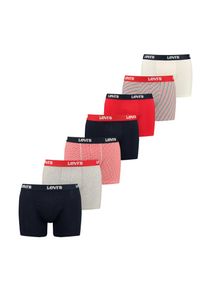 Levi's Levi's , Boxershorts, (7er Pack), Logobund, uni, meliert, gemustert, ohne Eingriff , navy/red , M , M , Herren-Boxer von Levi's