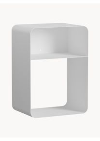 Metallbude Mesita de noche de metal Damio, con estante Blanco Metal An 42 x Al 50 cm