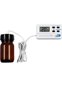 TFA 31.1049.02.K Profi-Digitalthermometer LT-105 Laborthermometer Kalibrierzertifikat (Thermometer), Messtechnik, Weiss