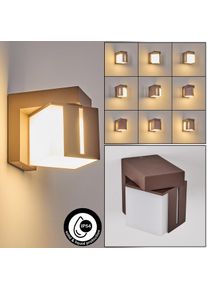 hofstein Swanek Wandlamp voor buiten, Wandlamp LED Roest, 1-licht