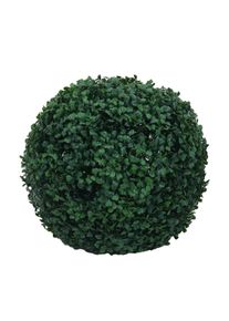 Künstlicher Busch HWC-O96, Buchskugel Dekopflanze Buchsbaumkugel Kunstpflanze Buxus, Outdoor, Polyethylen Ø 33cm