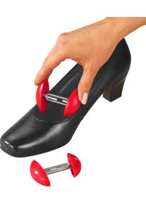 Damen Schuhdehner rot-silberfarben Gr&ouml;&szlig;e Paar