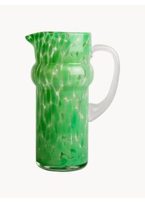 byon Dzbanek ze szkła dmuchanego Messy Tall Zielony Ø 12 x W 25 cm
