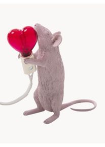 Seletti Lampa stołowa LED Mouse Różowy S 13 x W 15 cm