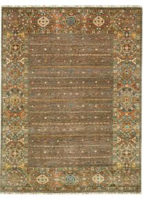 Samarkand Dywan orientalny 250 x 200 Brązowy (Pakistan) Ręcznie Tkany