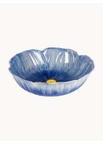 byon Ręcznie malowana miska Poppy Niebieski Ceramika Ø 30, wys. 9 cm