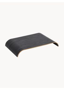 AYTM Blat z drewna dębowego na półkę ścienną Curva Szary Drewno, Lite drewno S 41 x D 25 cm