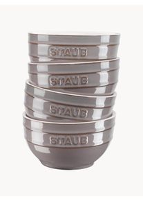 Staub Håndlavede keramiske skåle i forskellige størrelser, 4 stk Brun Keramik Ø 14 x H 8 cm