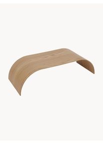 AYTM Blat z drewna dębowego na półkę ścienną Curva Beżowy Drewno, Lite drewno S 62 x D 25 cm