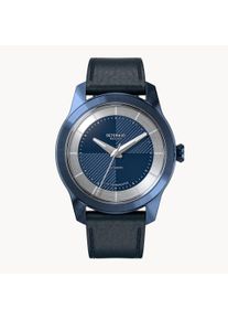 Classic Automatic - Men's watch - Blue - Sapphire crystal with anti-reflective coating - leather strap - 40 mm - Seiko automatic movement - deTomaso