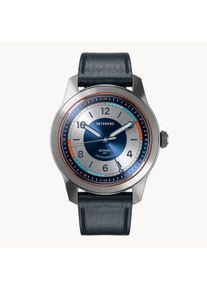 deTomaso Automatic Men's Watch - Silver - Surgical Steel, Sapphire Crystal, Leather Strap - 41h Power Reserve, 40mm Dia., Japanese Automatic Movement -