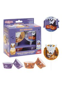 48-delt muffinsæt til Halloween-cupcakes