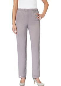 Damen Palazzohose mit Rundum-Dehnbund grau Gr&ouml;&szlig;e 40