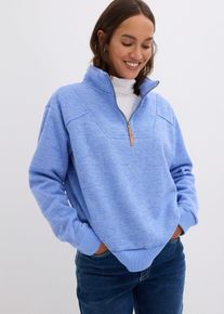 bonprix Nagyon puha, bő szabadidőfelső, kék, 44/46