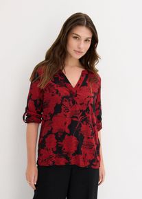 bonprix D&aacute;mska Tunikov&aacute; bl&uacute;zka z padavej visk&oacute;zy, čierna, 40