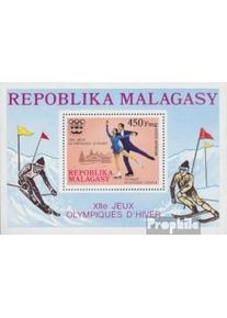 Madagaskar Block9 (kompl.Ausg.) postfrisch 1975 Olymp. Winterspiele 76